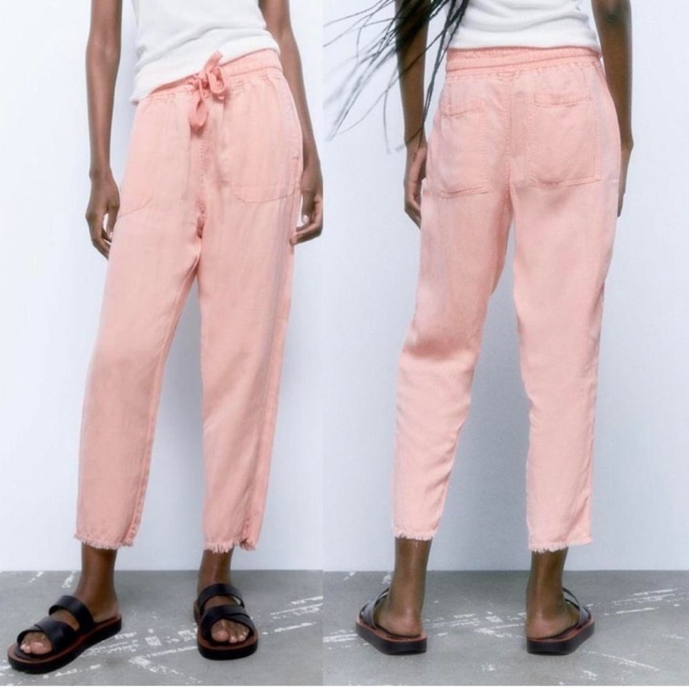 Zara Raw Hem trouser pants- Small